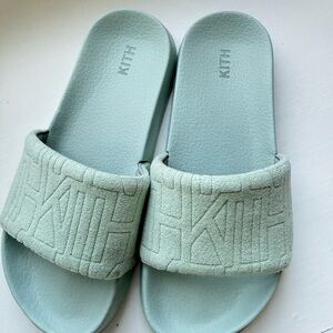 Kith Pale Mint Terry Slide Sandals